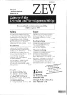 Hammann, Tagungsbericht zur 14. ZEV-Jahrestagung am 22./23.10.2010 in München, ZEV 2010, XII